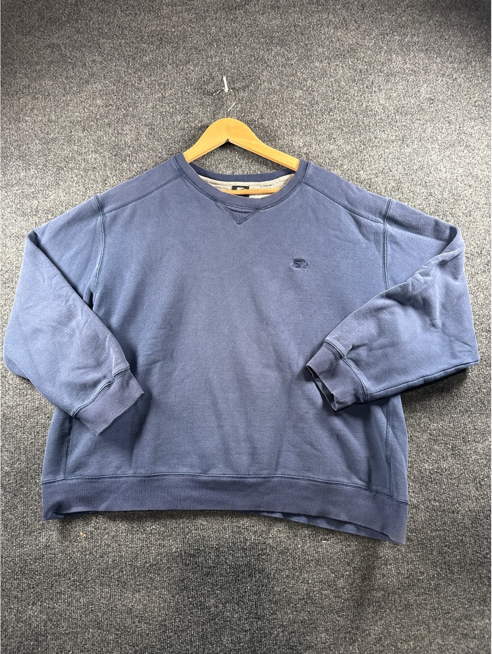 Vintage Starter Mens XL Sweatshirt Blue Crewneck Pullover Embroidered Logo 46-48